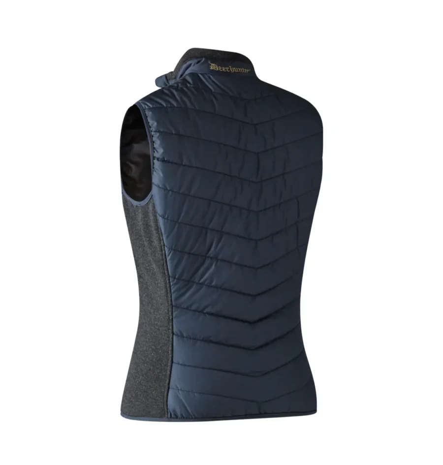 DEERHUNTER LADY CAROLINE PADDED WAISTCOAT dark blue2