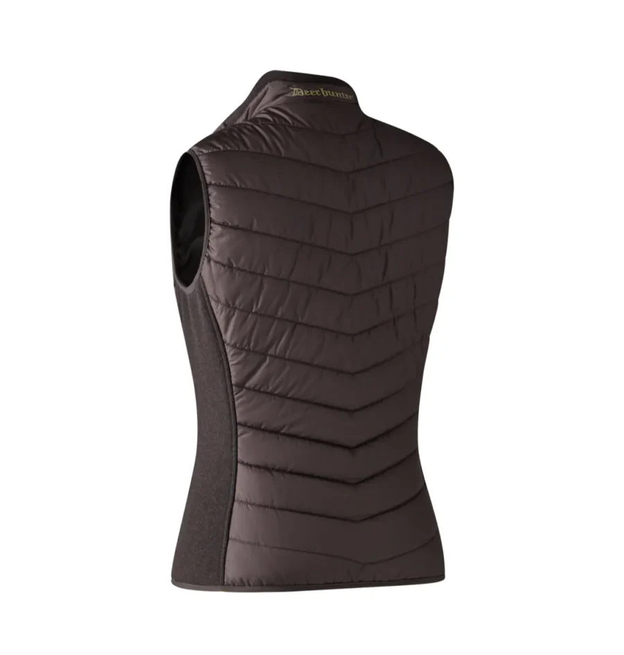 DEERHUNTER LADY CAROLINE PADDED WAISTCOAT dark prune2