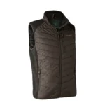 DEERHUNTER MOORE PADDED WAISTCOAT brown leaf1