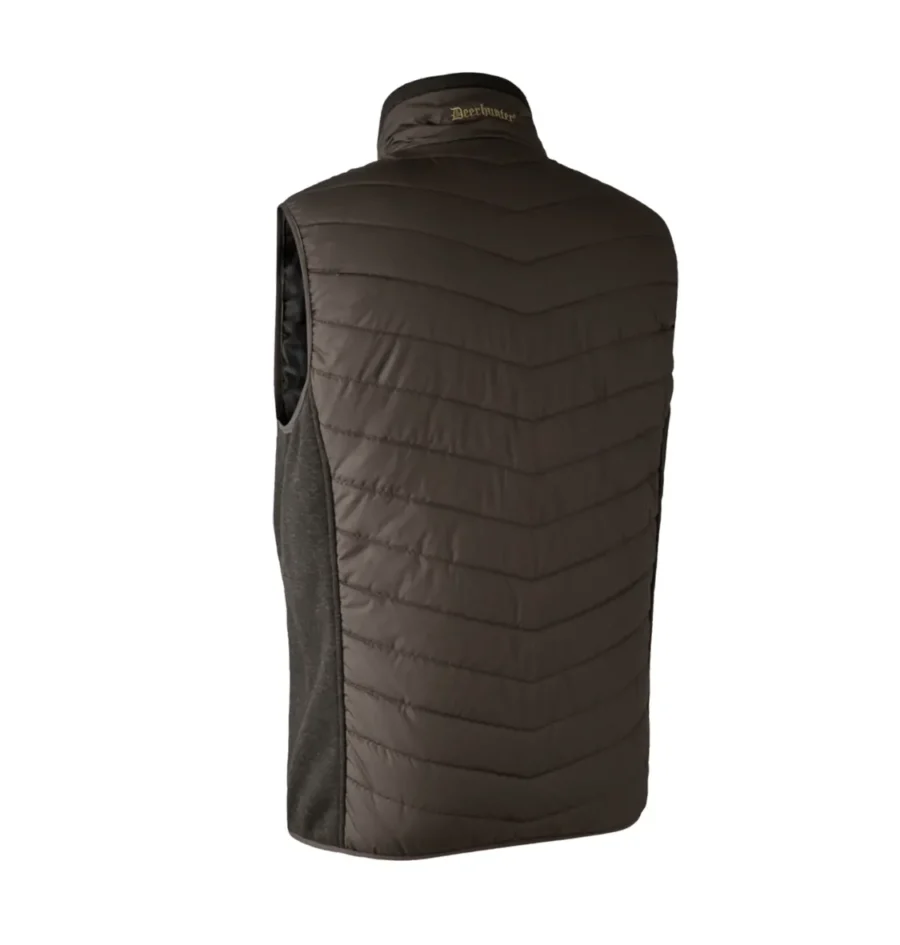 DEERHUNTER MOORE PADDED WAISTCOAT brown leaf2