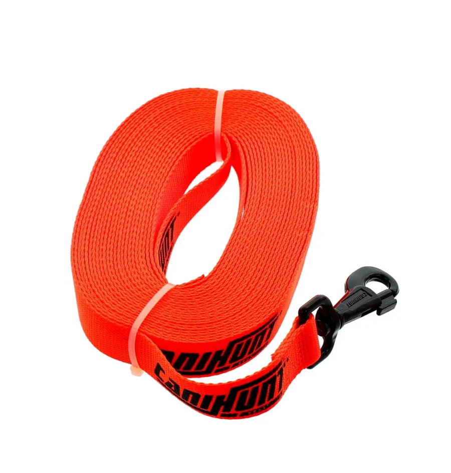 Canihunt flat welding strap towing line ECO HUNTER Orange Canihunt flat welding strap towing line ECO HUNTER Orange