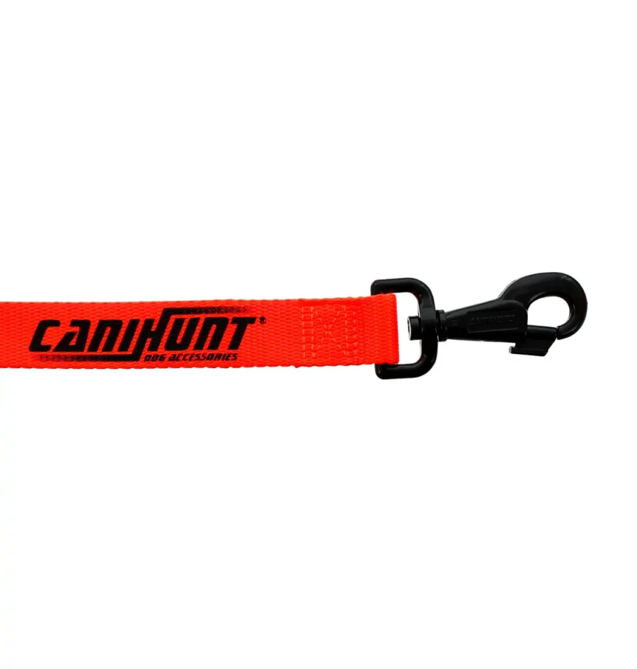 Canihunt flat welding strap towing line ECO HUNTER Orange3